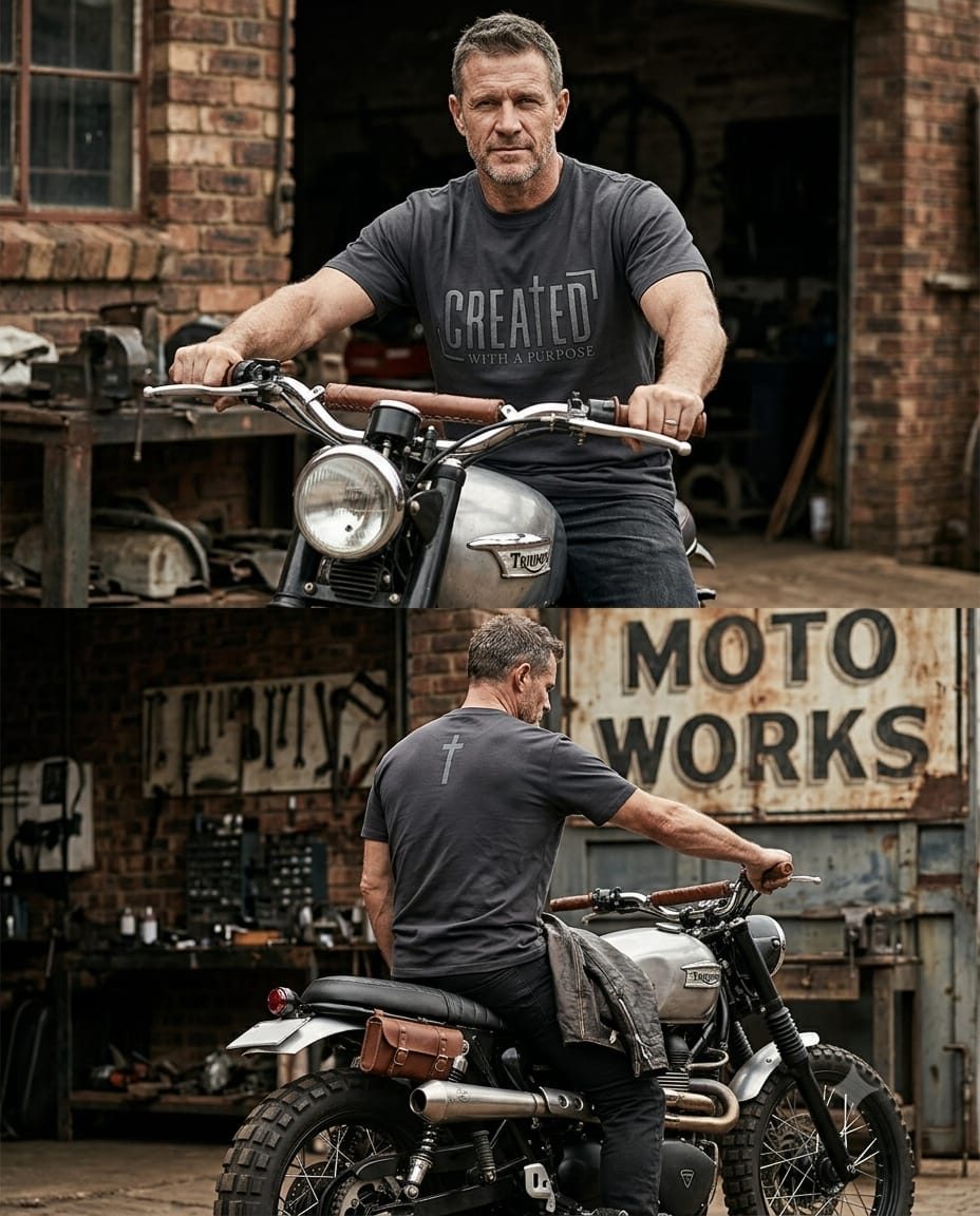 Camiseta Hombre Created With a Purpose