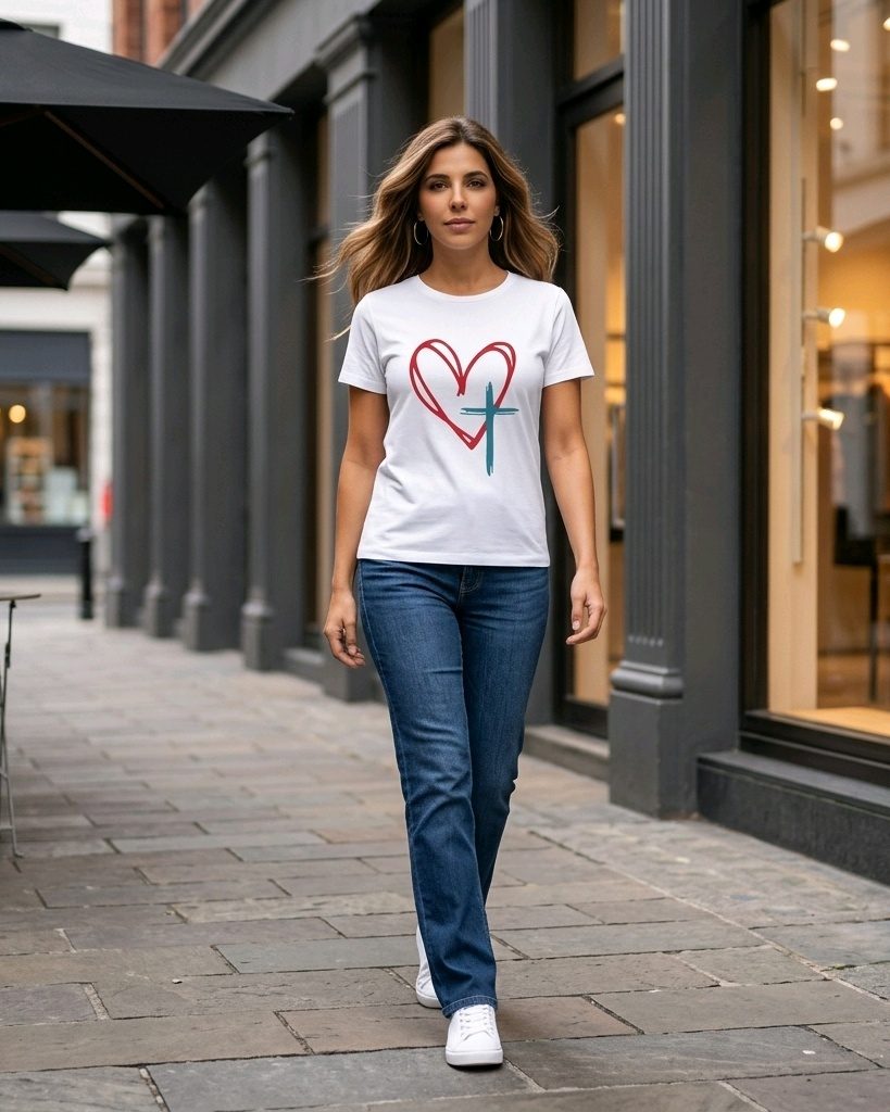 Camiseta Mujer Red Heart
